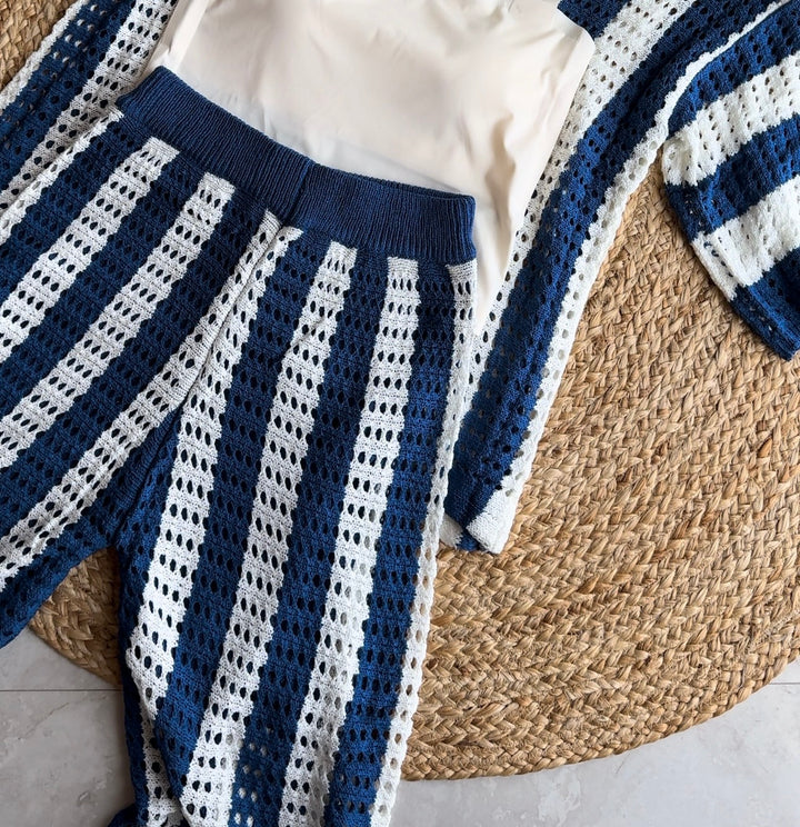 Mable crochet two piece pants coord set
