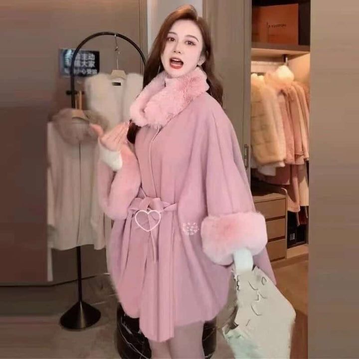 Maurice woollen cape