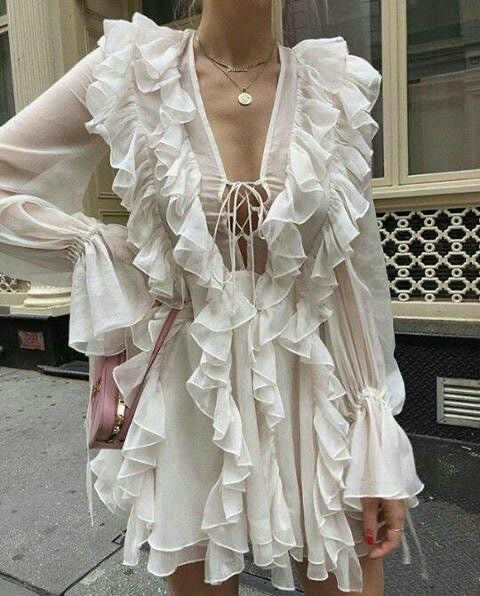 Phuket frill dress