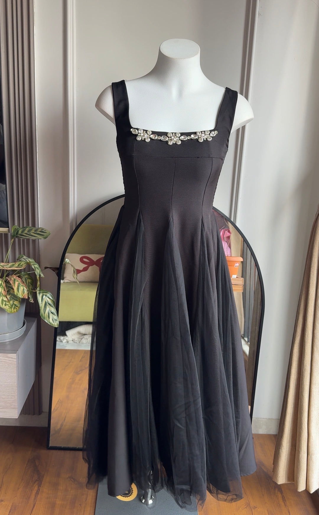 Madonna diamond studded dress