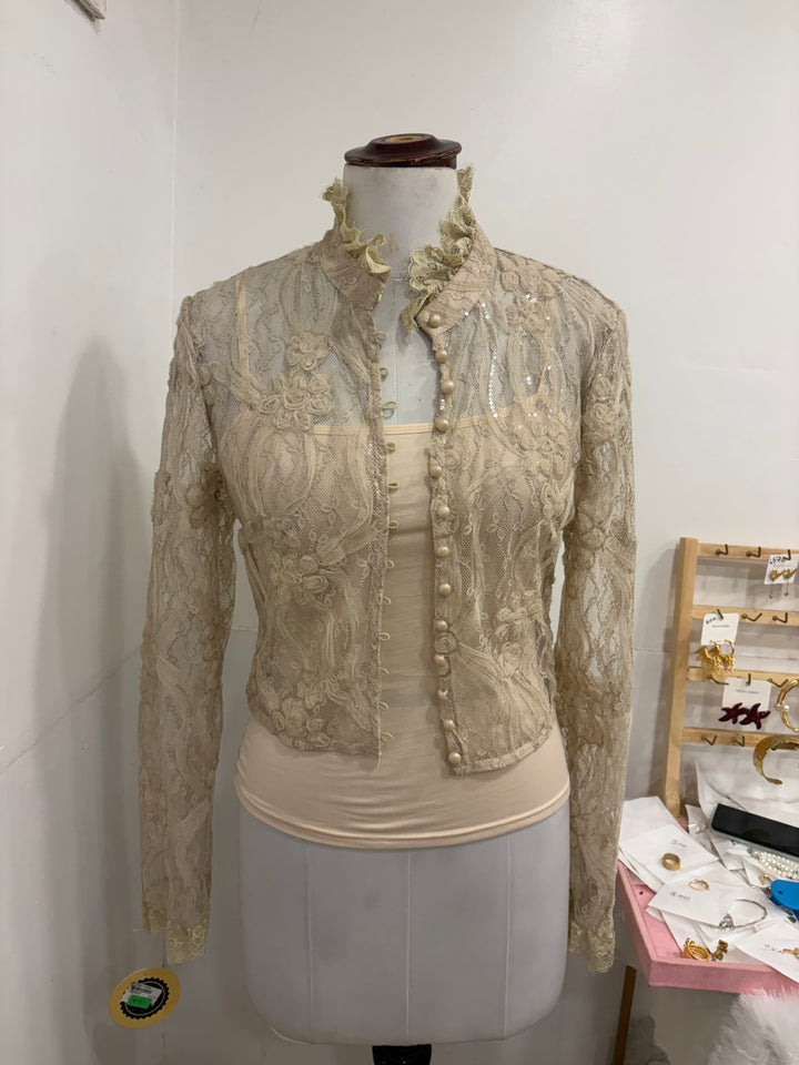 Two piece top- brown