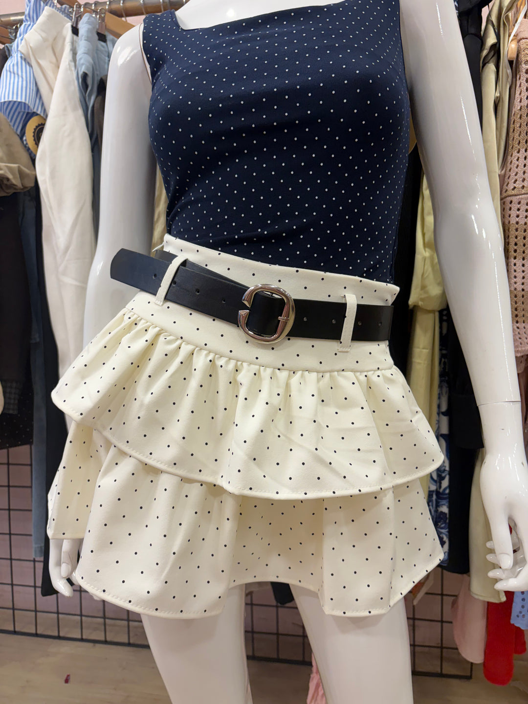 Bella polka dot skorts
