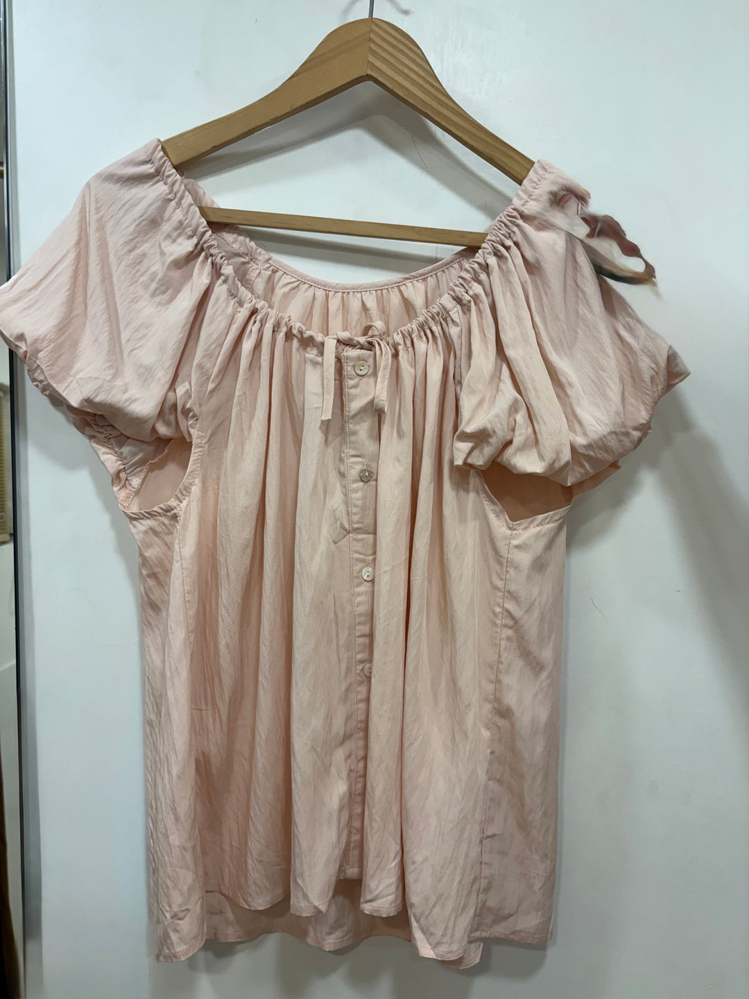 Half sleeves front tie top