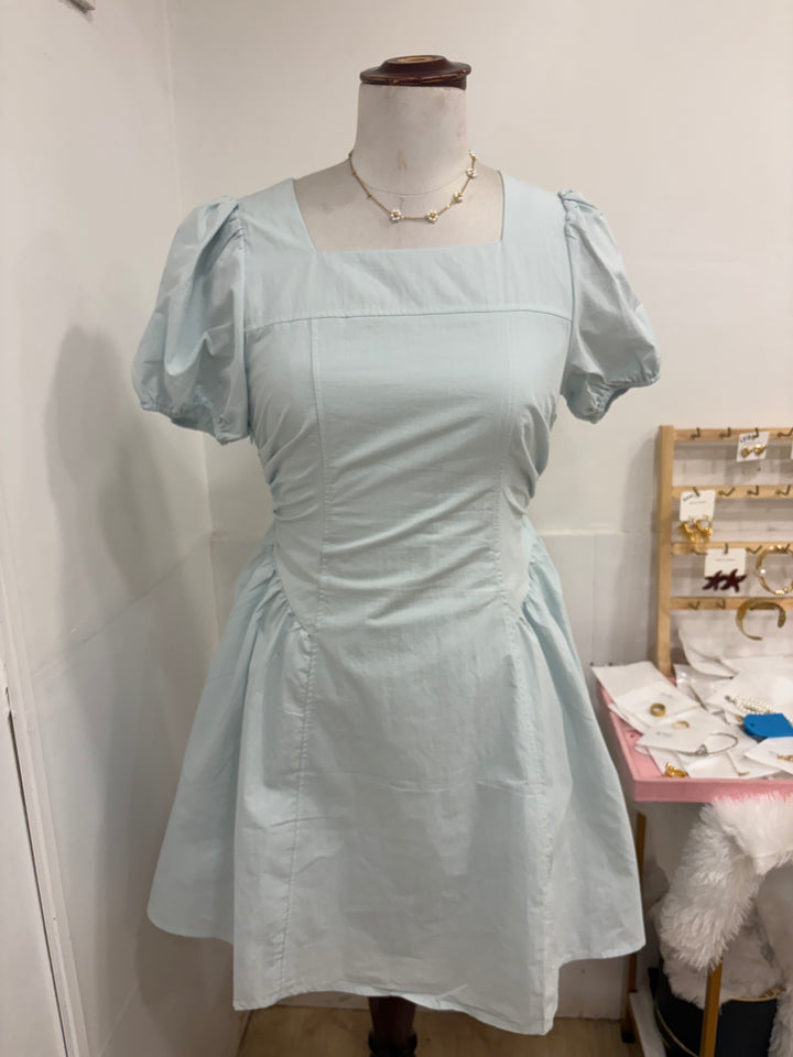 Square shaped dress- blue