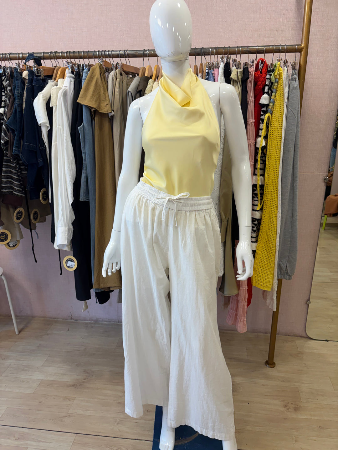 Gregory silk satin top