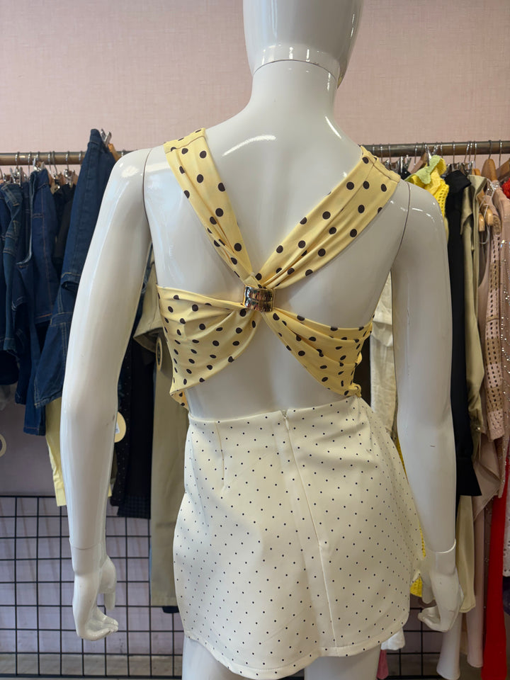 Skylar polka dot skort