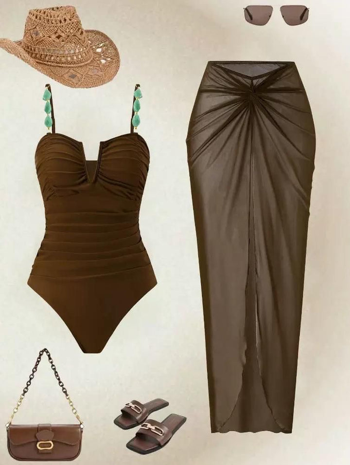 Pablo beaded swimsuit