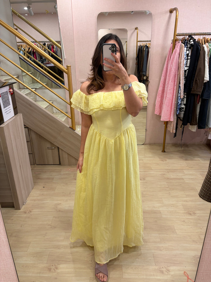 Tulum off shoulder midi dress