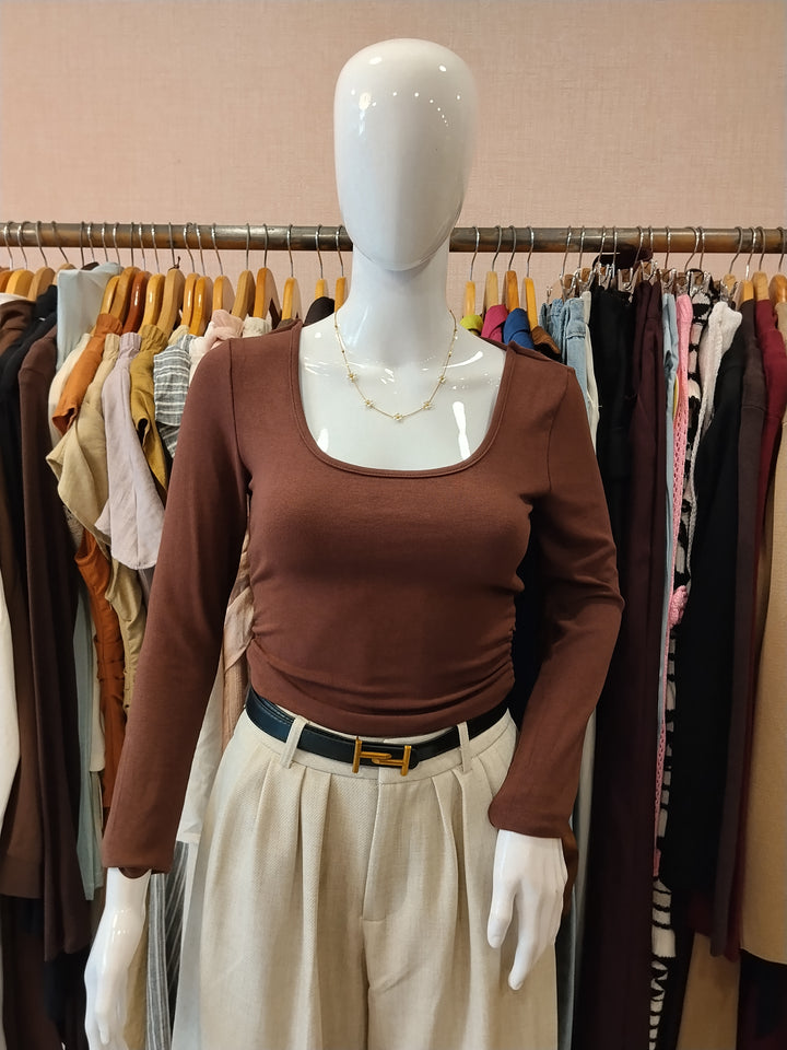 Alaina top with Cowl neck back