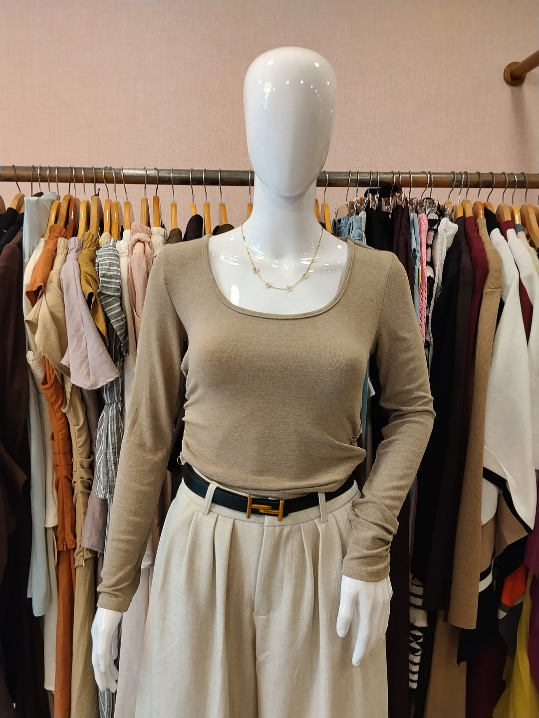 Alaina top with Cowl neck back