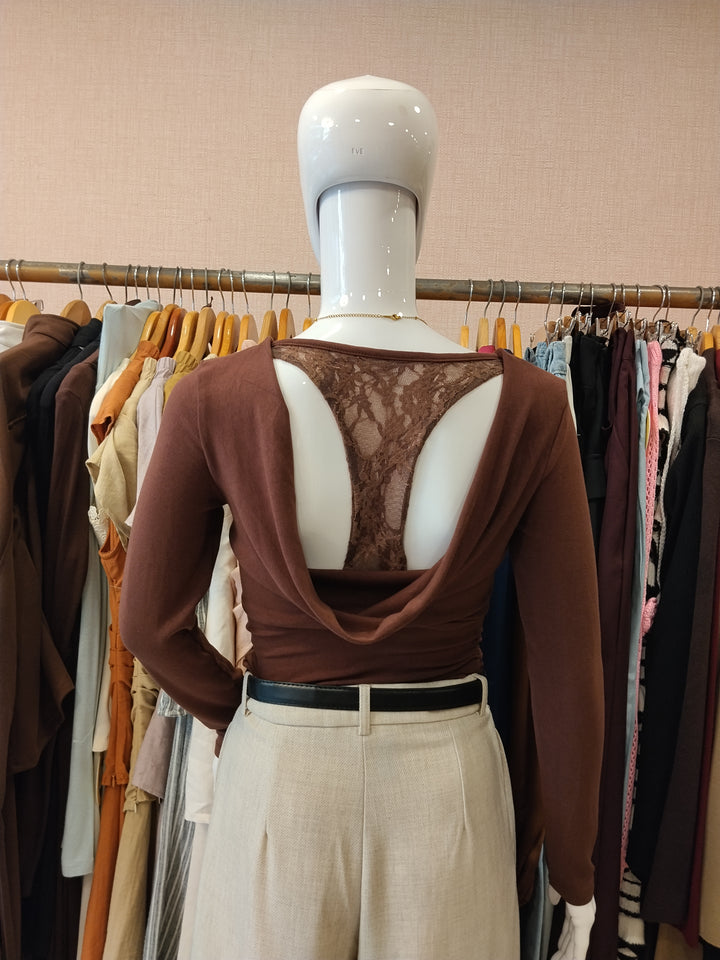 Alaina top with Cowl neck back