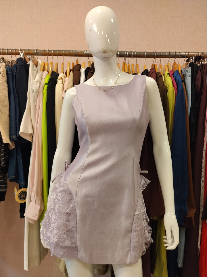 Morgan silk dress