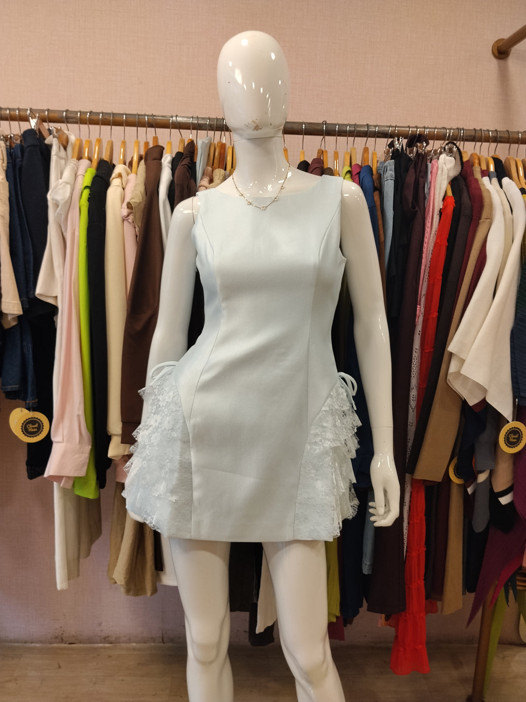 Morgan silk dress