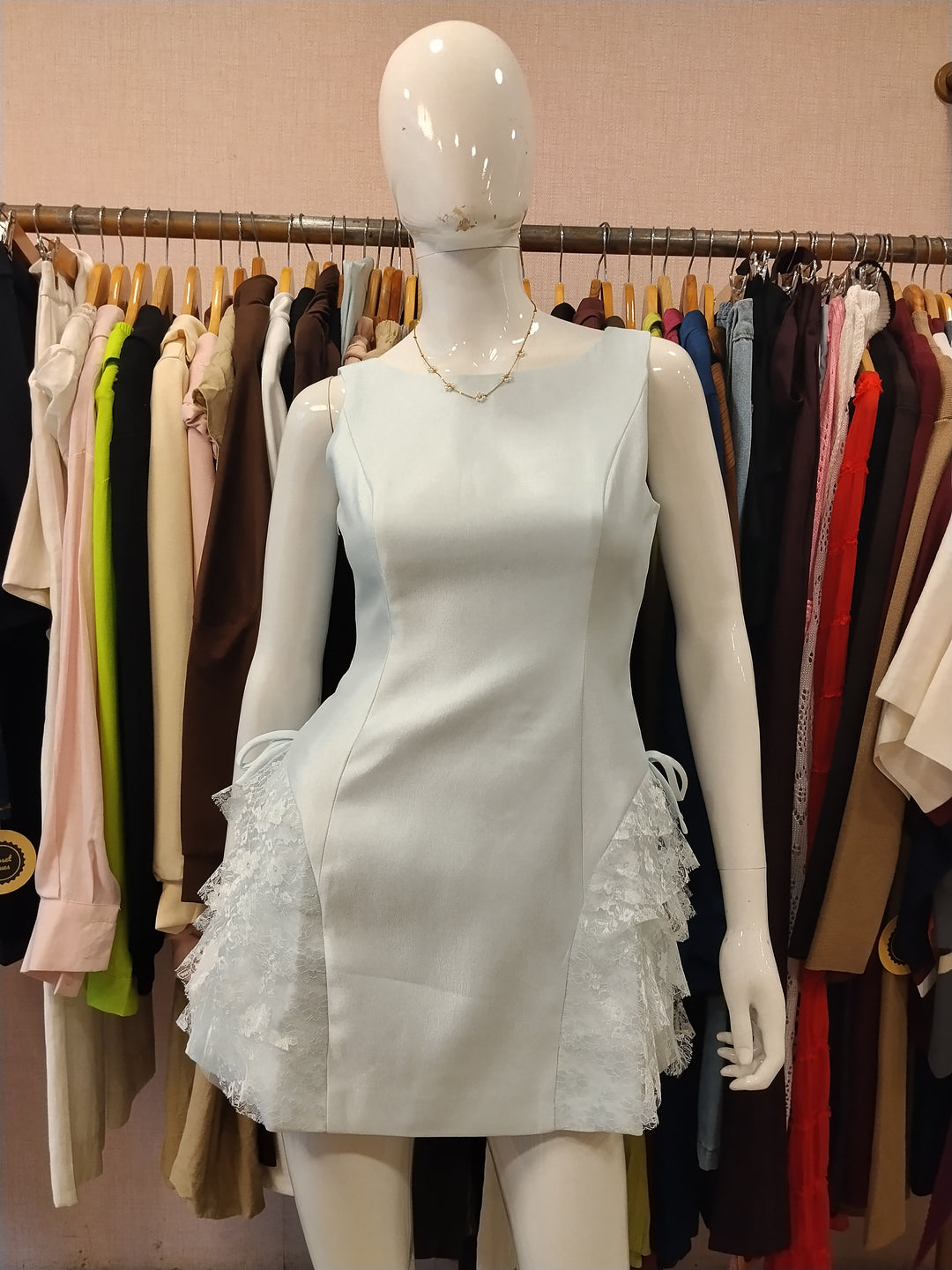 Morgan silk dress
