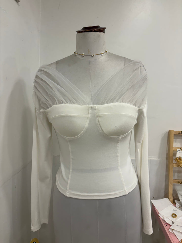 White padded top