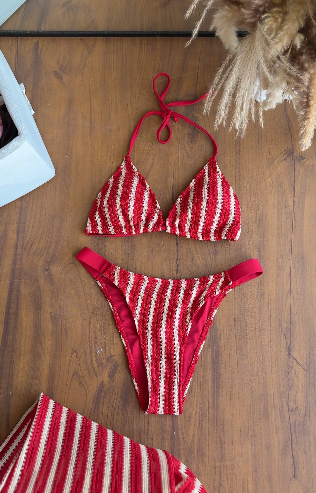 Constance striped three piece swimwear-Preorder