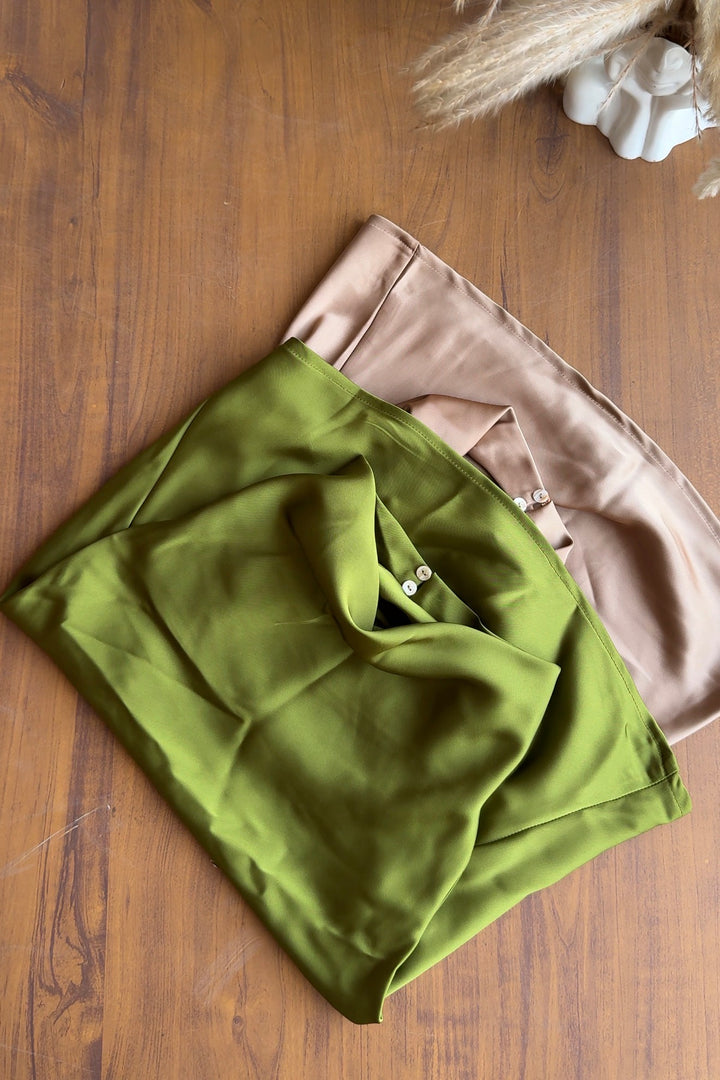 Gregory silk satin top