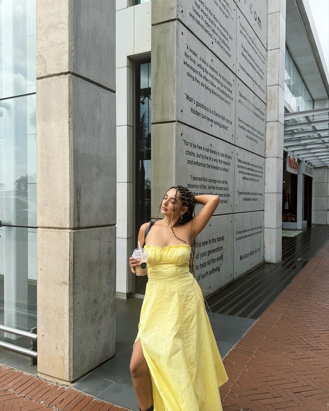 Butter yellow tube dress CLOSET HUES Butter yellow tube dress CLOSET HUES