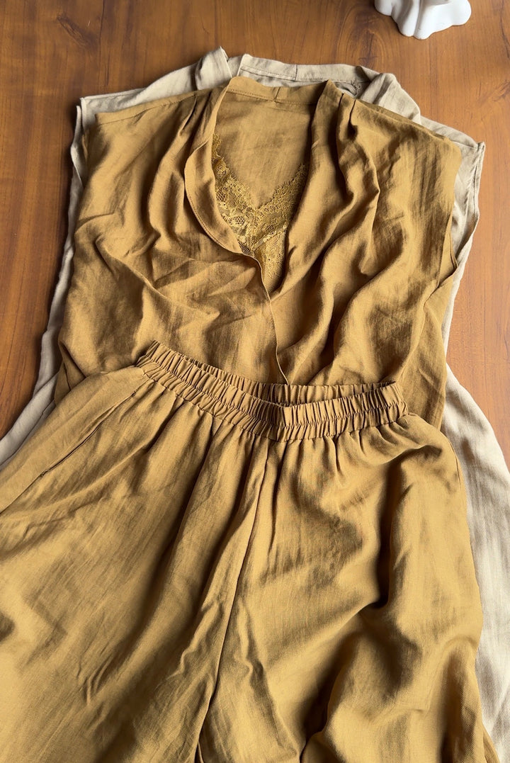 Persia linen lace coord set