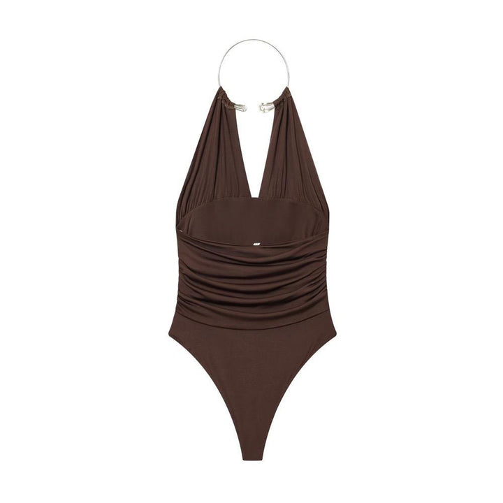 Lowell choker bodysuit