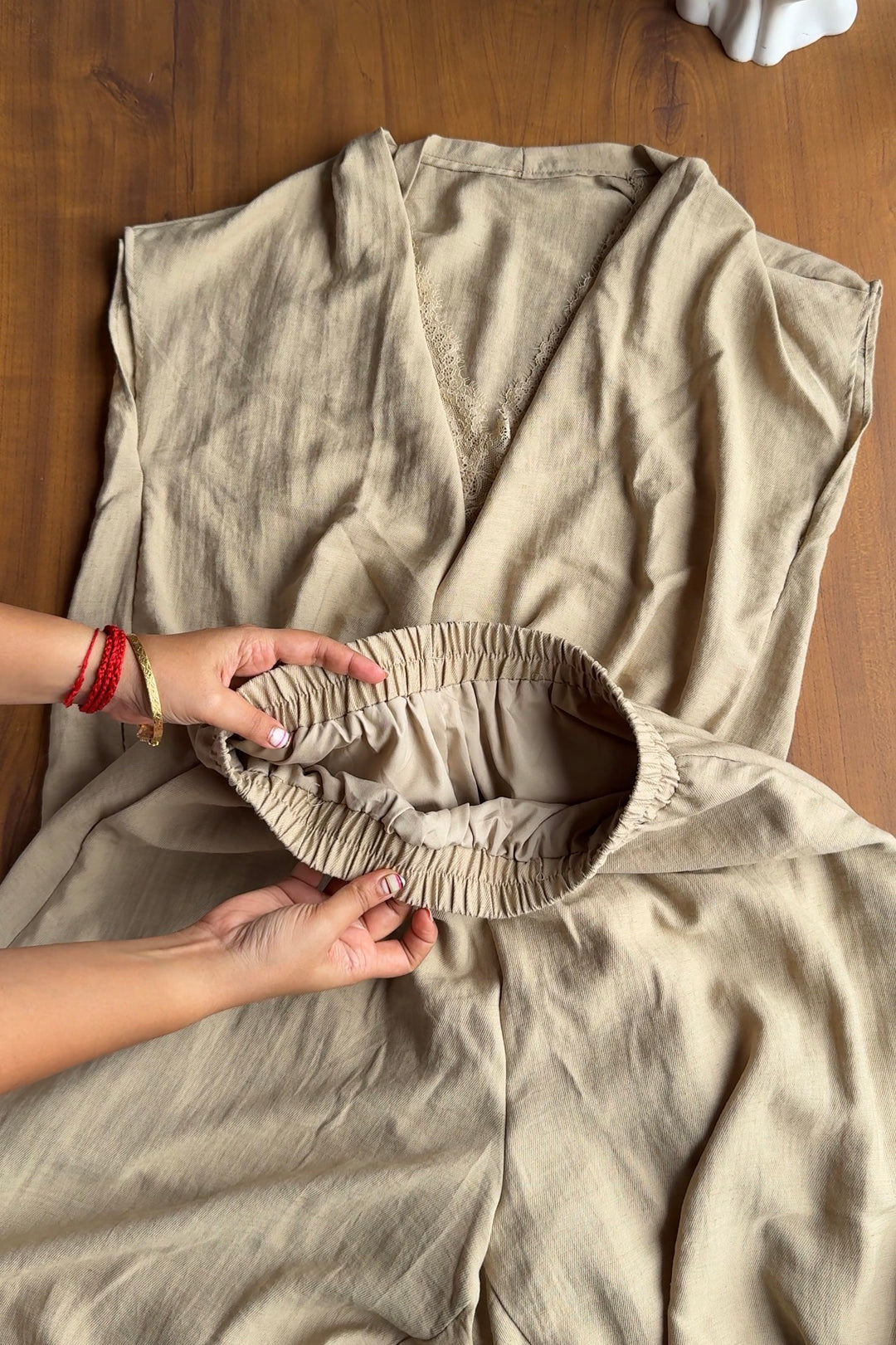 Persia linen lace coord set