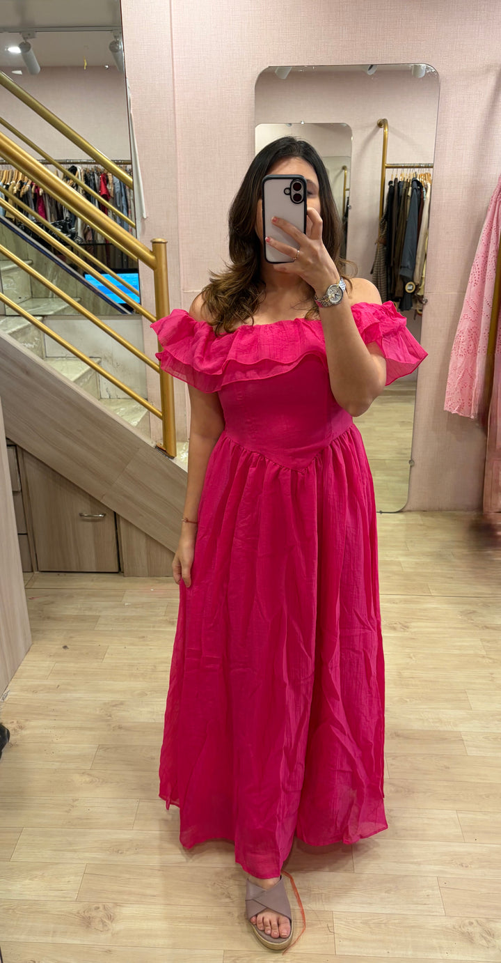 Tulum off shoulder midi dress