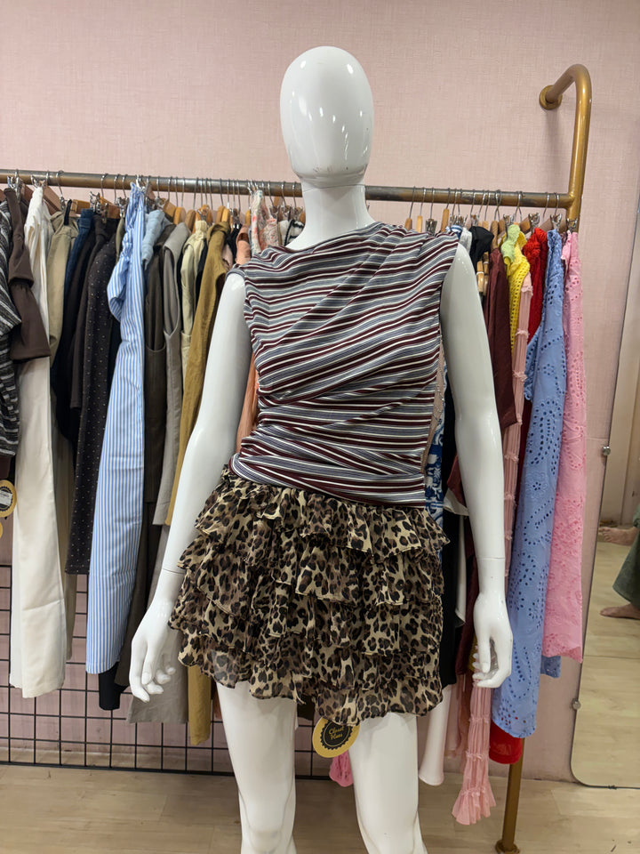Quinn leopard print skorts
