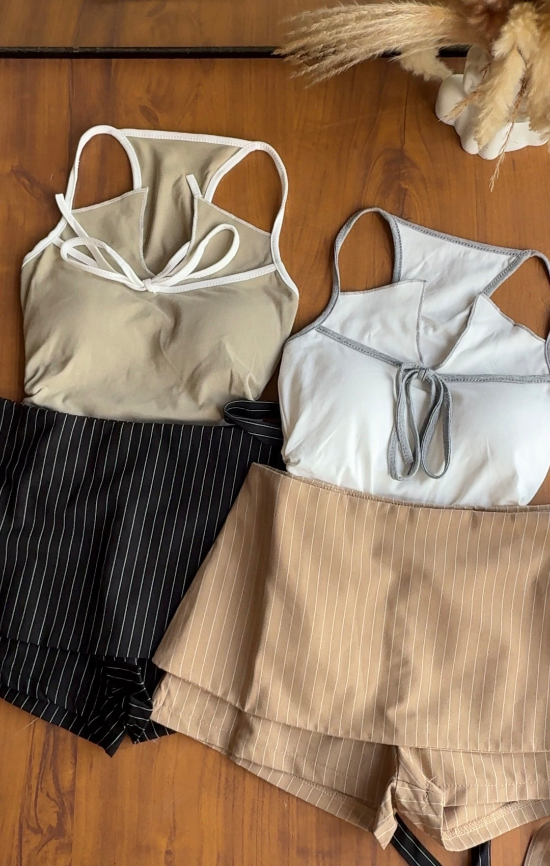 Helena striped skorts