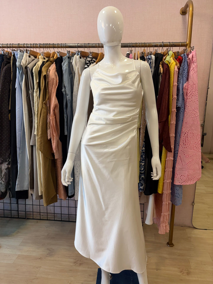 Emily silk satin dress