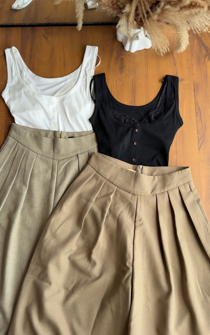 Archie pleated pants