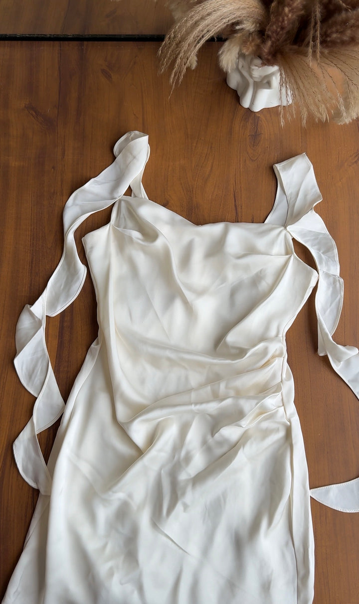 Eloise silk satin dress