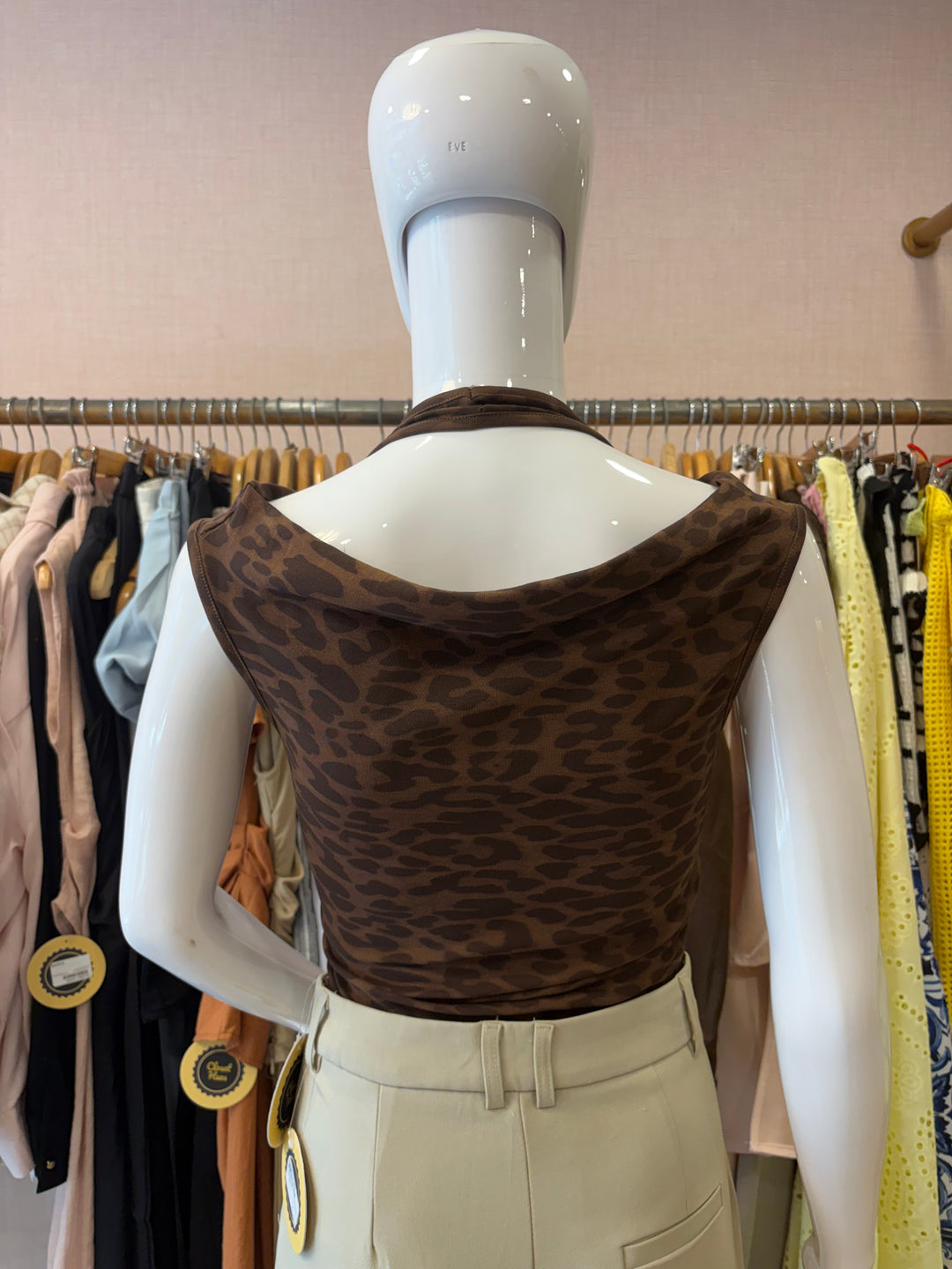 Margot leopard print top