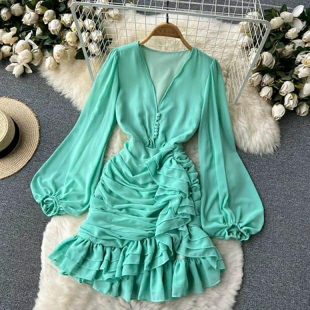 Katrina Ruffle Dress