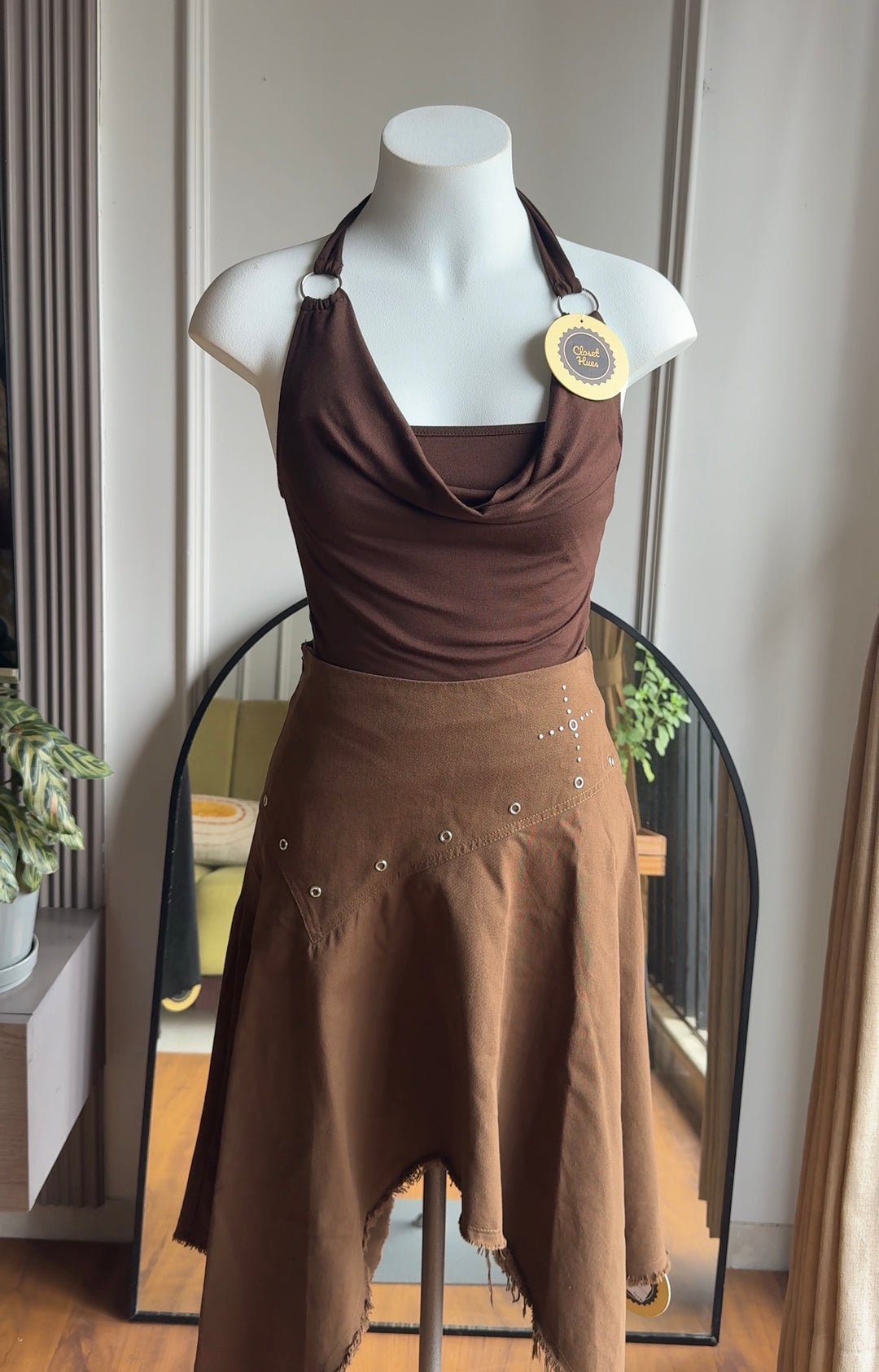 Benjamin cowl neck top