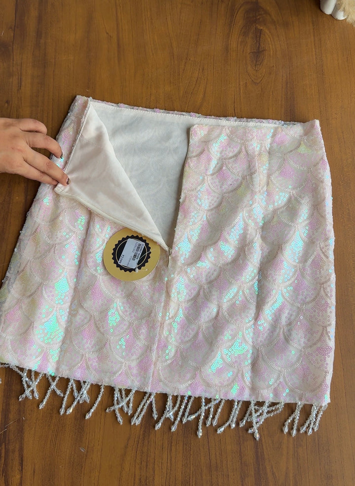 Joanne sequin scale skirt