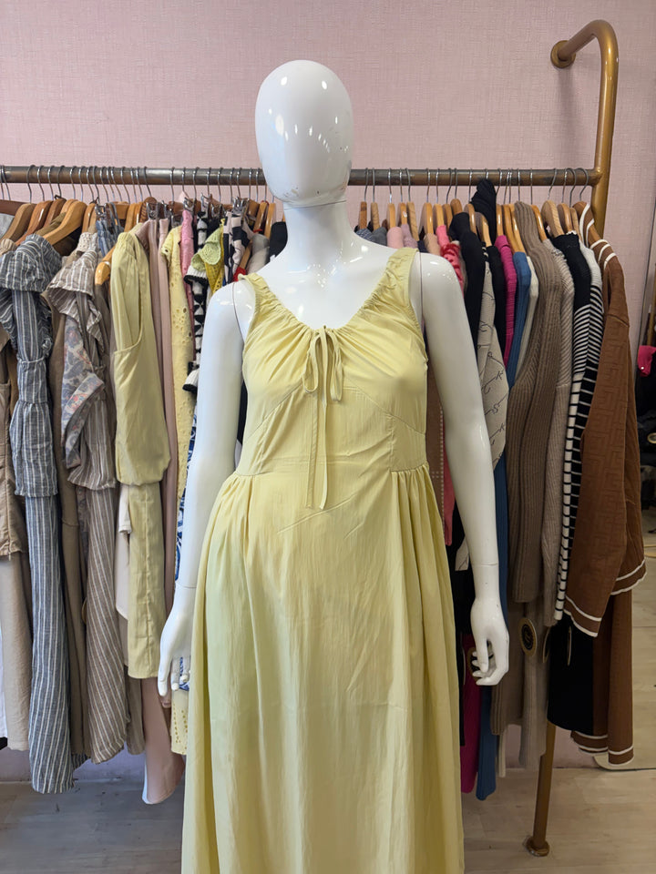 Yellow maxi dress