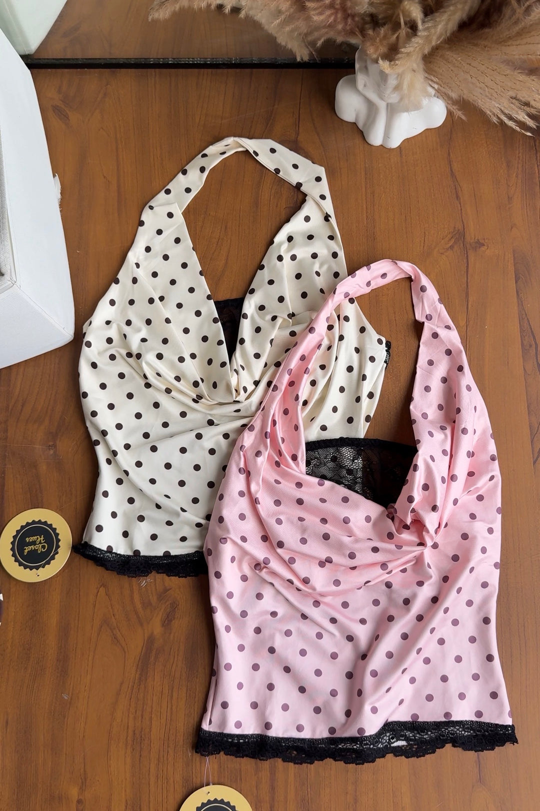 Avelin polka dot top