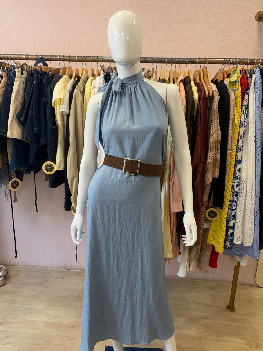 Clara belted dress