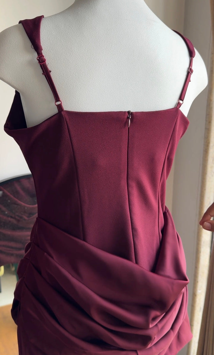 Elinor silk drape dress