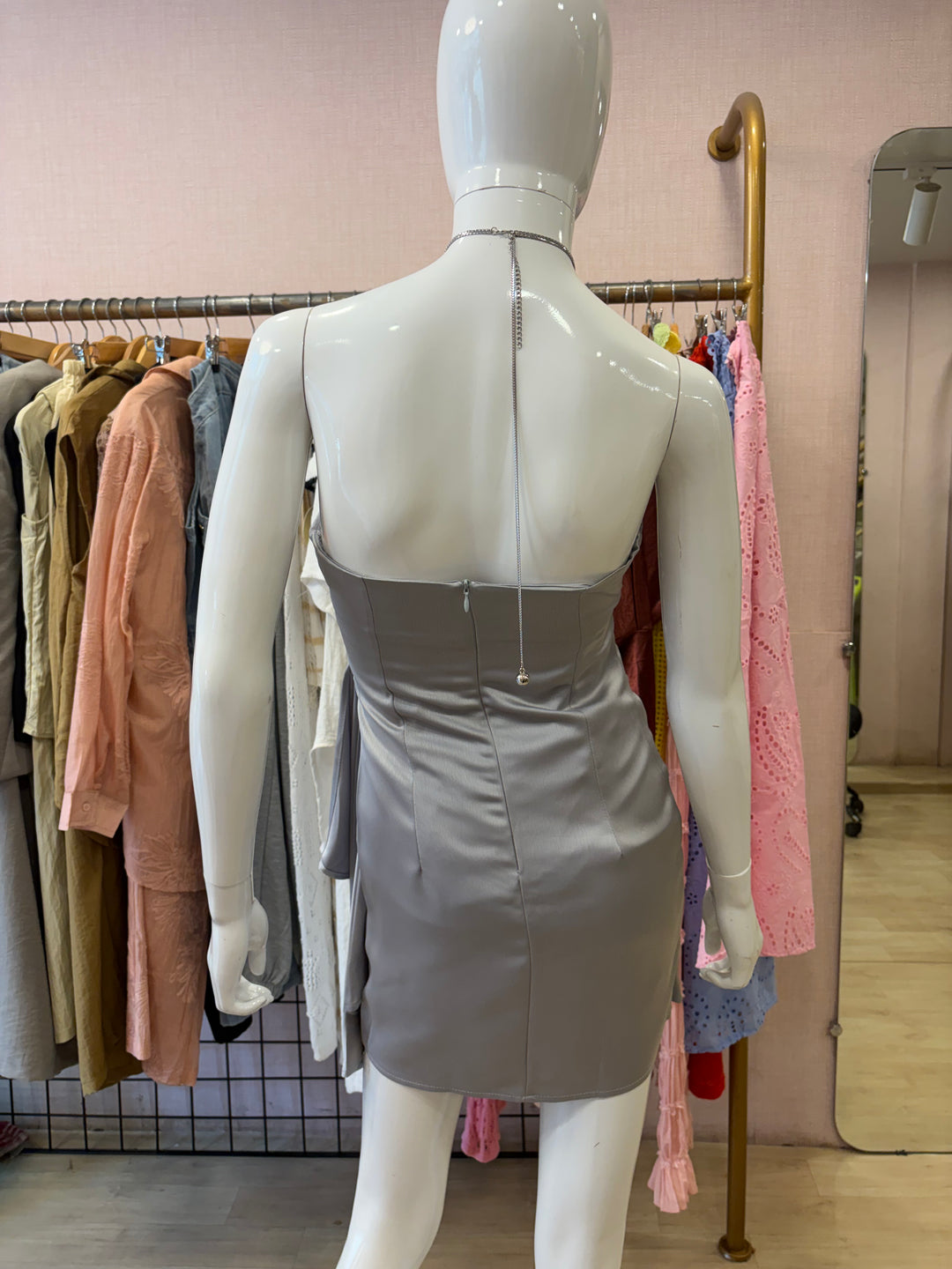 Tully halter-neck dress