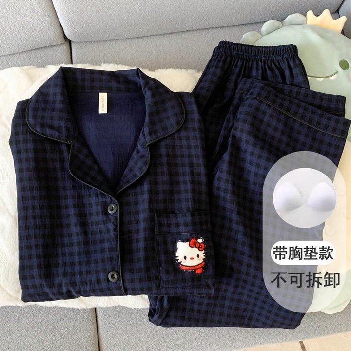 Dark blue kitty built in night suit