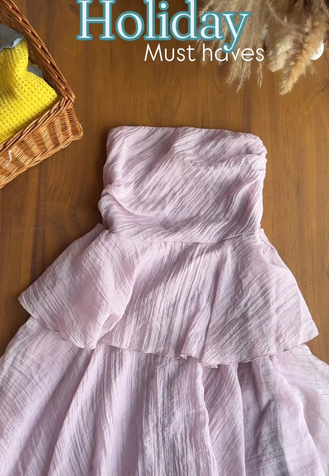 Andaman tube frill dress