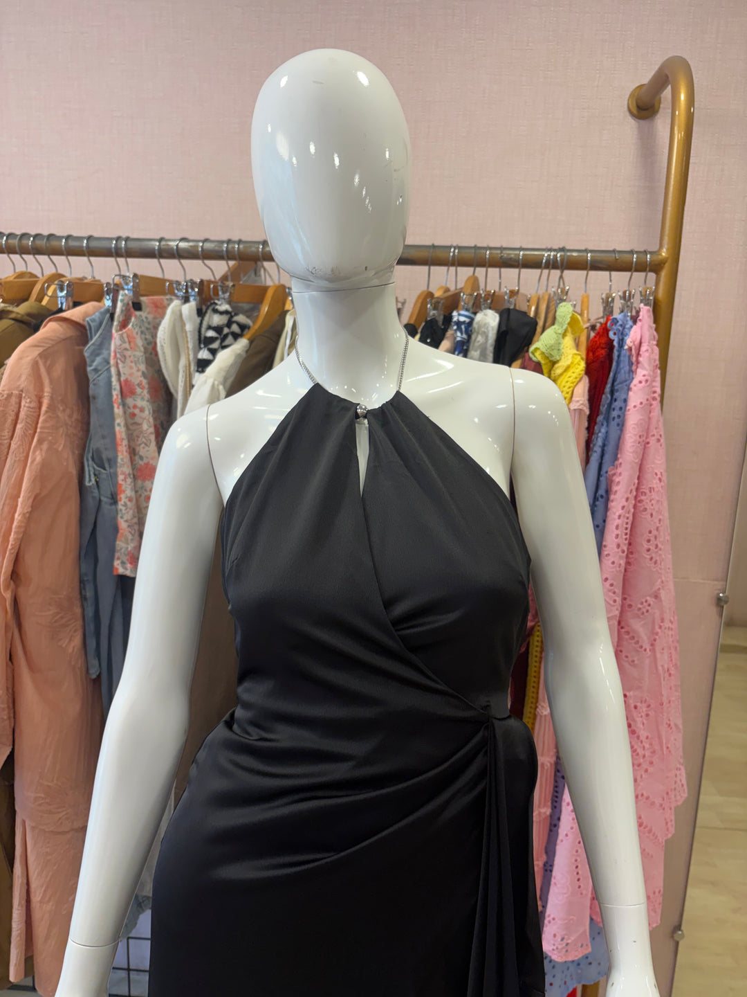 Tully halter-neck dress