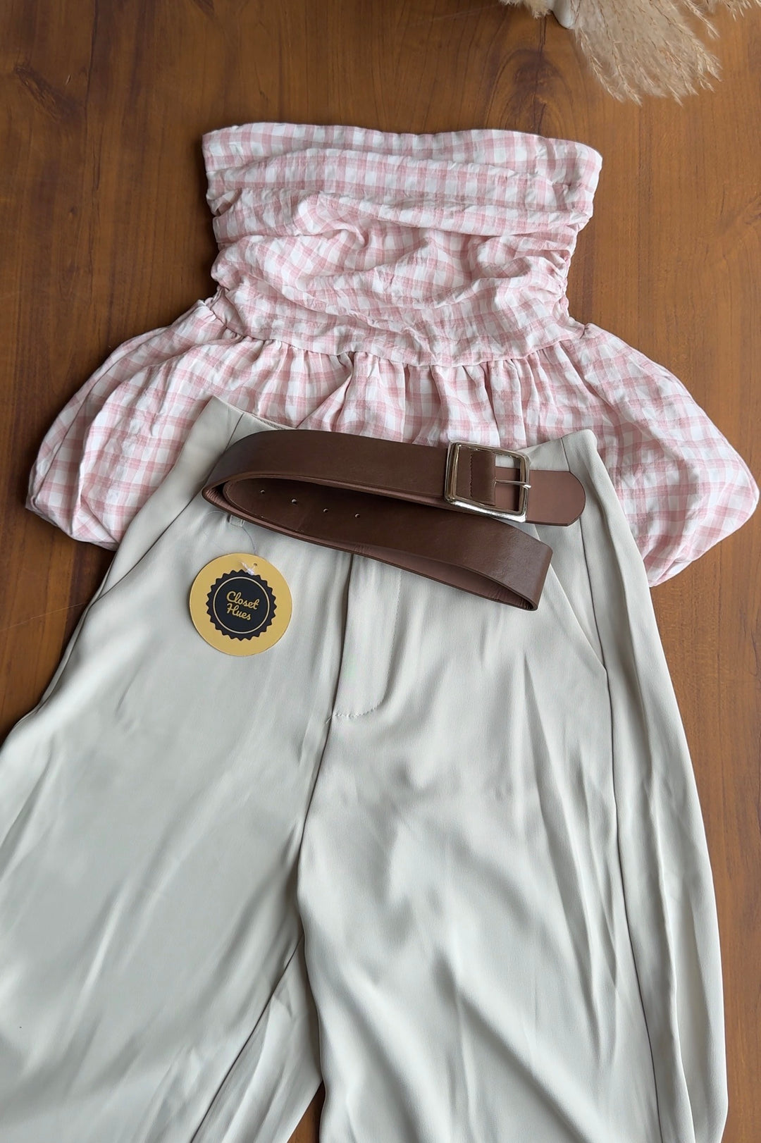 Oyster high waist pants