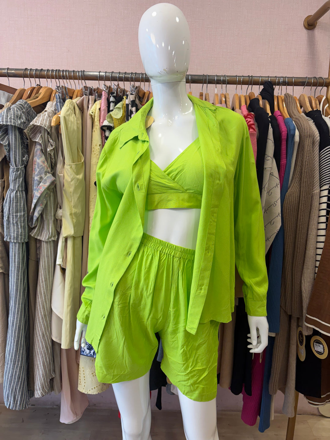 Padded three piece set- green