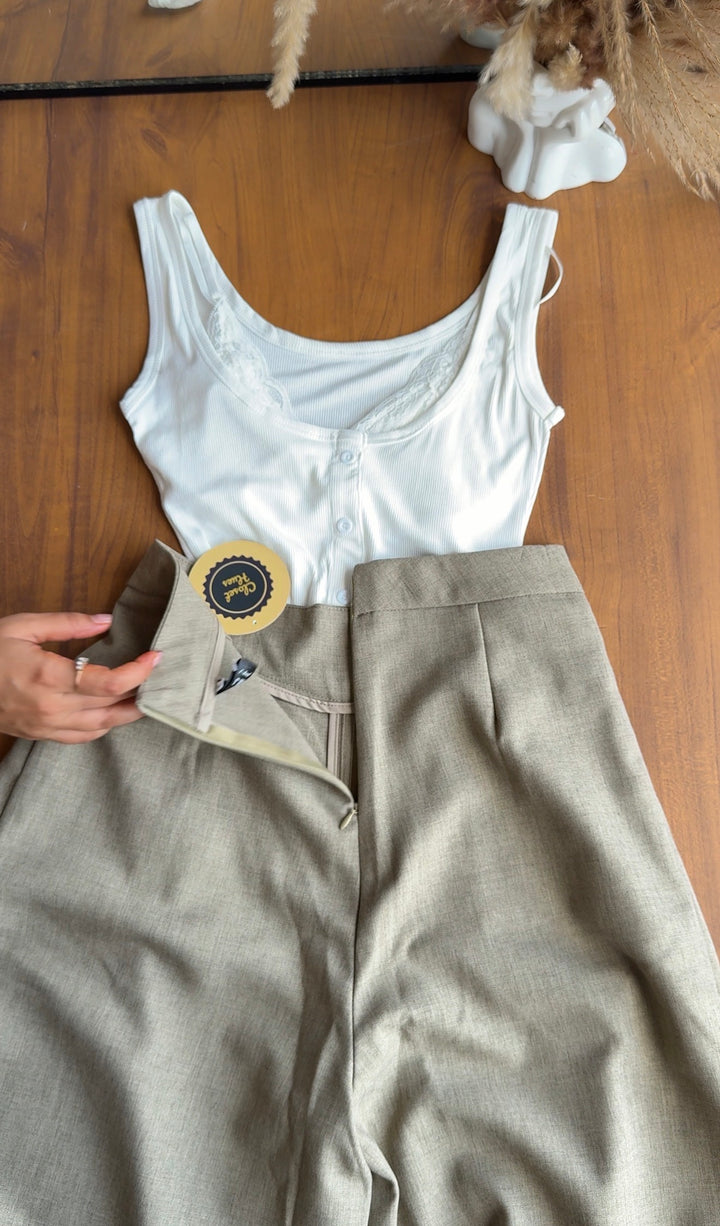 Archie pleated pants