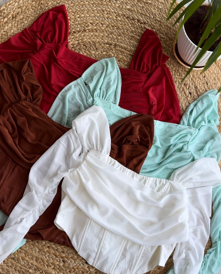 Mocha Corset Top