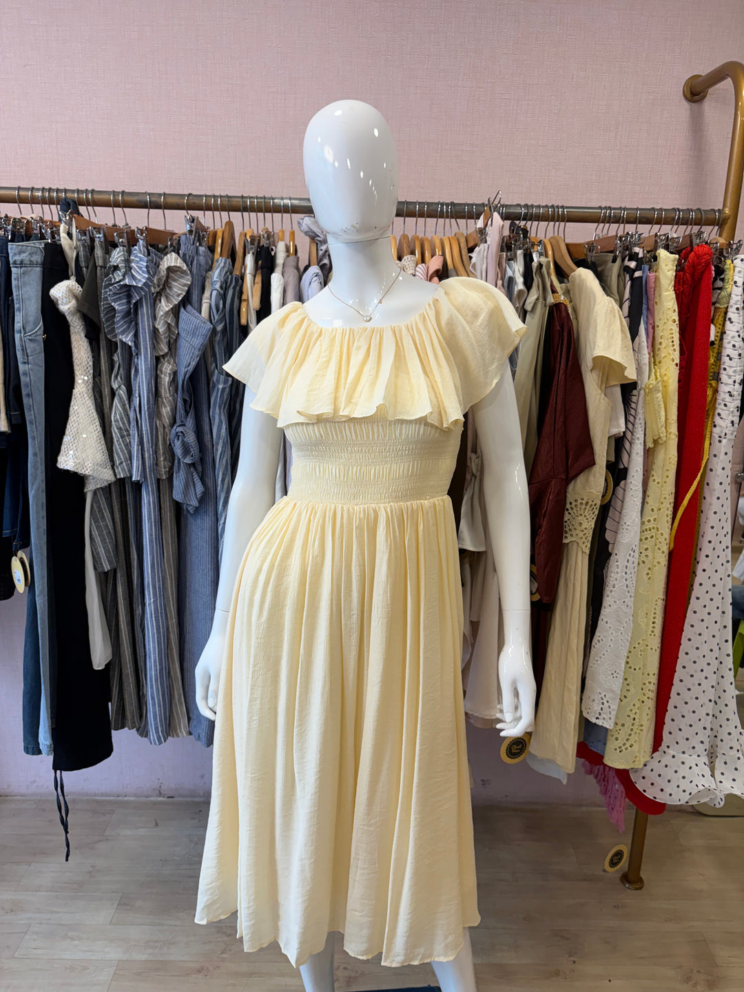 Titania off shoulder dress