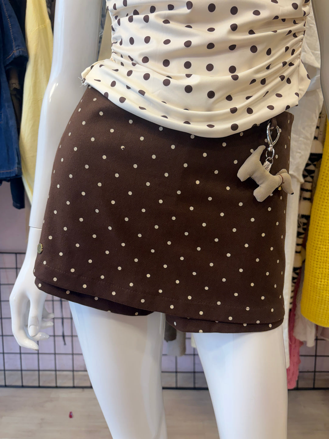 Charlotte polka dot skorts