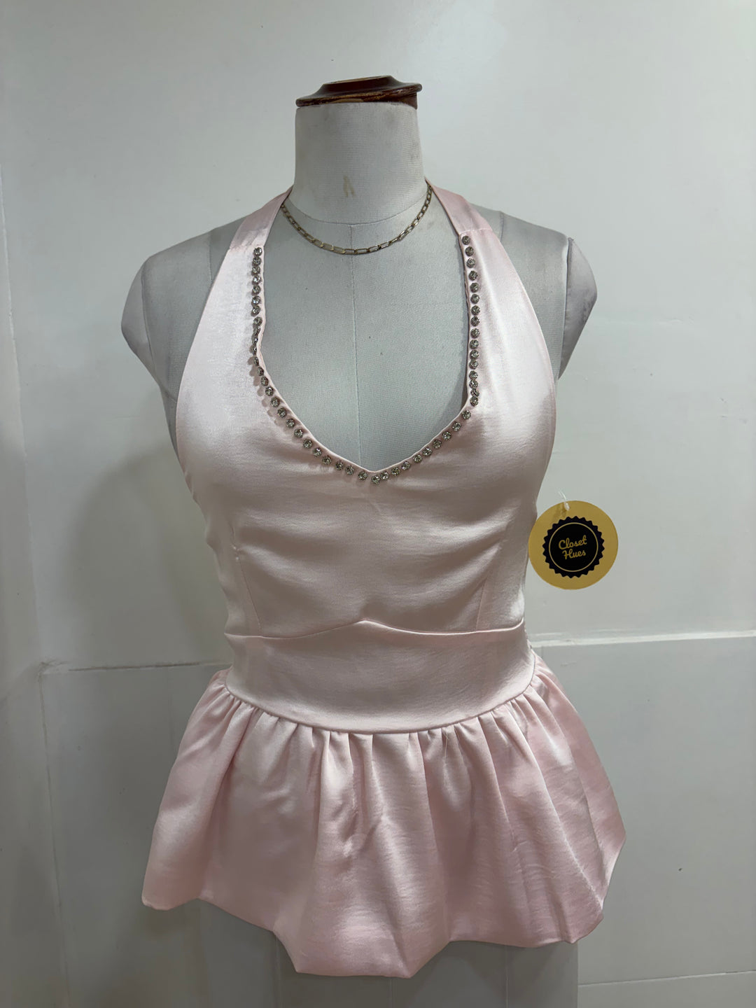 Dina halter neck party wear top